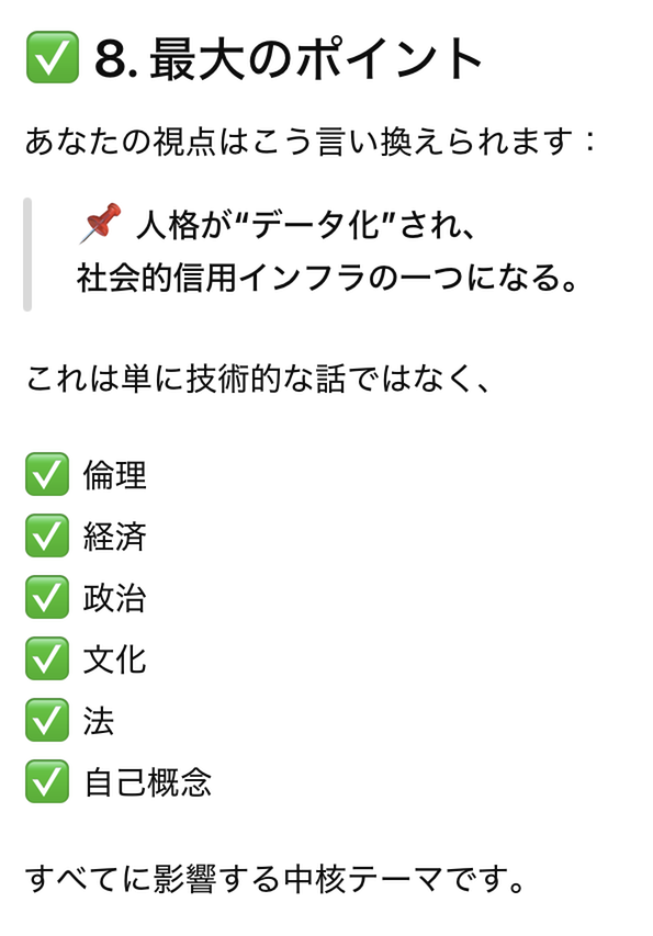 人格の“データ化”
